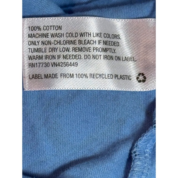 Goodfellow & Co Mens Blue Leaf Print V Neck T Shirt Size L - Picture 8 of 8